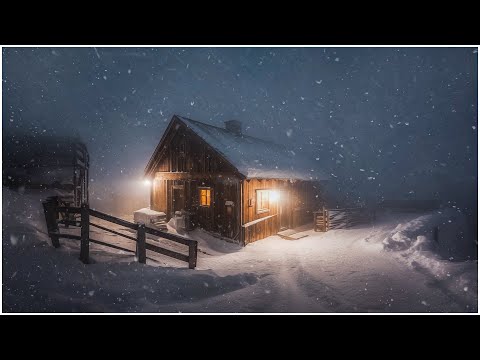 Forte tempesta di neve e suoni del vento per dormir┇Ambiente freddo┇Vento ululante e neve che soffia