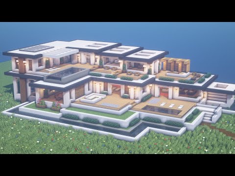 Minecraft Modern Mansion Tutorial | How to Build (#8) Pt. 1