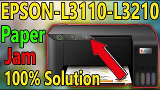 Epson L3110 L3210 red light blinking solution ! Epson L3210 Paper Jam Problem  Paper Jam Issue