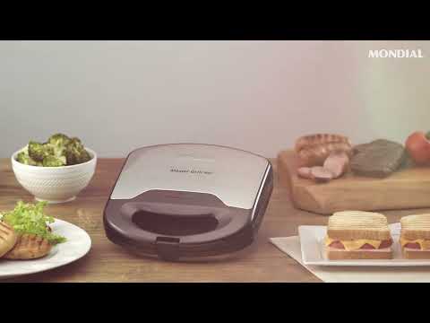 Video thumbnail of Sanduicheira Mondial Master Grill S-20 750W 220V