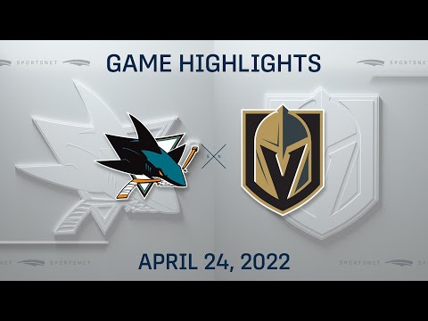 NHL Highlights | Sharks vs. Golden Knights - Apr. 24, 2022
