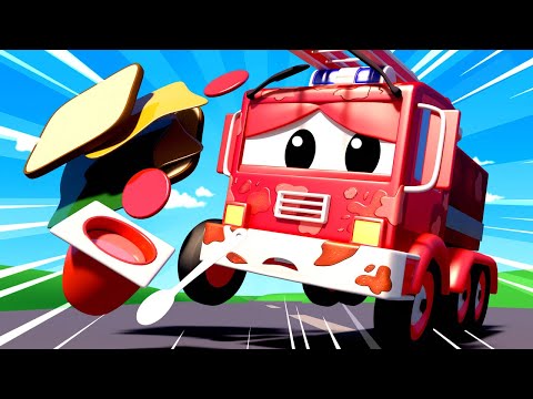 Tomova Autopraonica u Auto Gradu 💧 Beba Frank je jeo kao svinja - Crtani sa kamionima za djecu