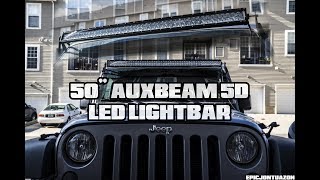 50" Auxbeam 5D LED Light Bar | 2017 Jeep Wrangler Sport