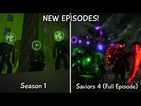 SKIBIDI TOILET SAVIORS 1 - 4 (FULL EPISODE) MINECRAFT ANIMATION