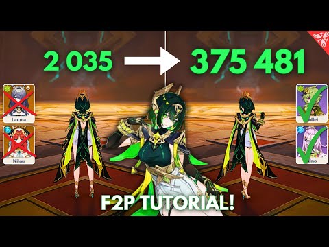 C0 NEFER 380k Nuke Tutorial !! [ Genshin Impact ]