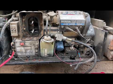 HONDA EV 6010 generator first time starting an old one HOW TO DIY