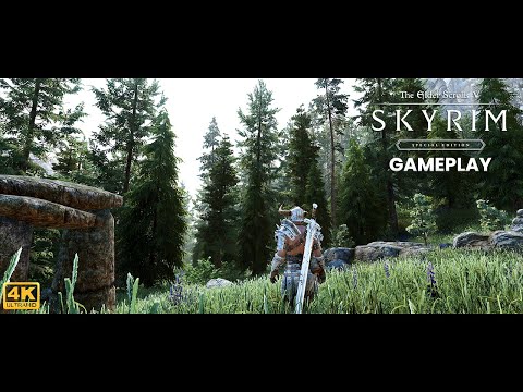 SKYRIM SE Ultra Modded Gameplay Part 3 (4K 60FPS ) w/modlist