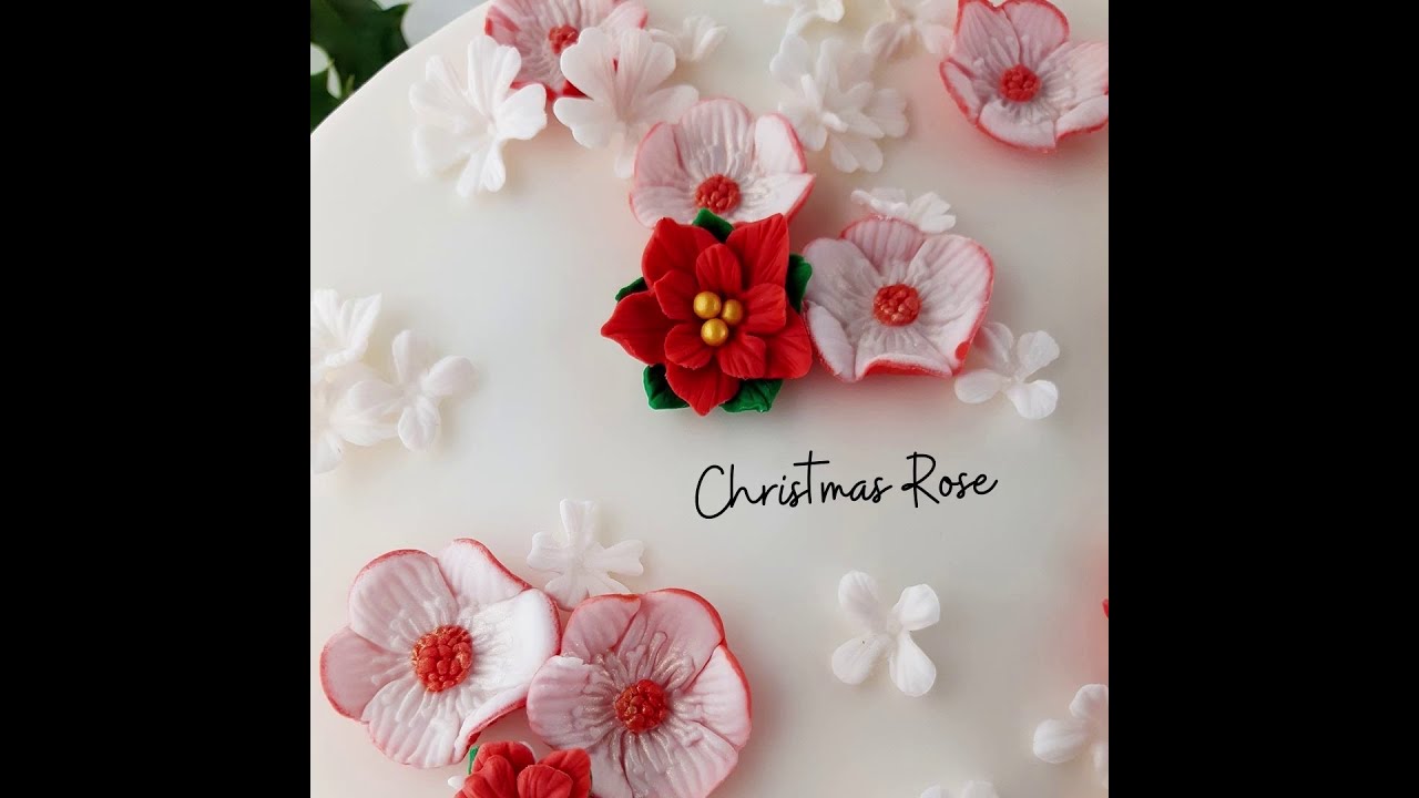 Christmas Rose Festive Cake