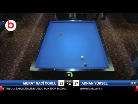 MURAT NACİ ÇOKLU & ADNAN YÜKSEL Bilardo Maçı - 2019 - TÜRKİYE 1.LİGİ-FİNAL