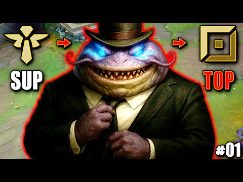New Support to Top Lane Series #01 | Immortal Tahm Kench Build is the WAY TO CARRY 💀💀 | s15 Gameplay