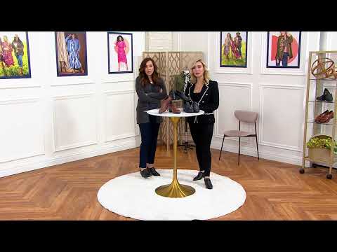 Clarks Collection Leather Shootie - Emily2 Erin on QVC