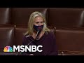 Greene Makes Fool Of McCarthy Denying Her Space Laser Theory | Rachel Maddow | MSNBC