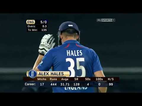 Alex Hales 80 Not Out vs NZ