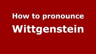 How to pronounce Wittgenstein