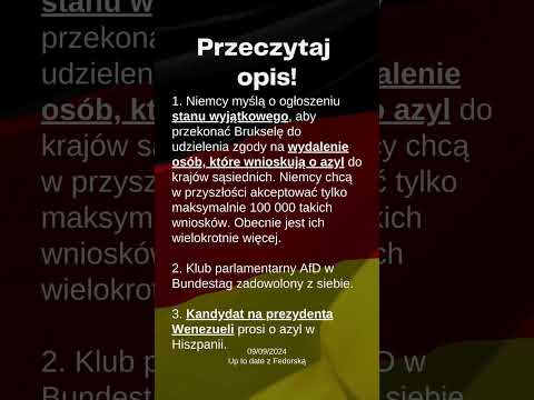 Up to date z Fedorską 09/09/2024