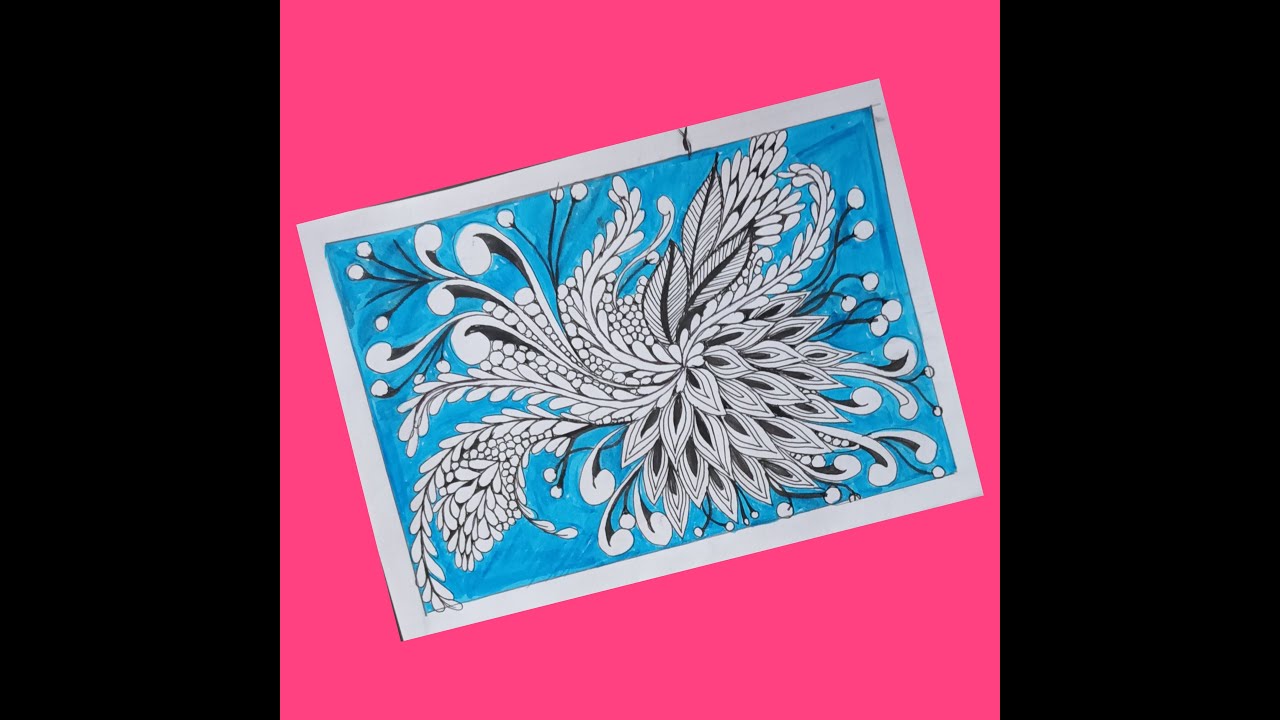 Beautiful Zentangle Inspired Pattern// tangle Pattern// Beginners Pattern