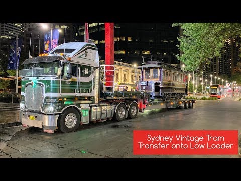 Sydney Trains Vlog 1653: Sydney Vintage Tram C29 Transfer Onto Low Loader