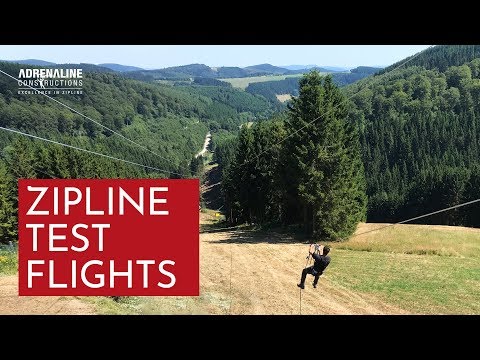 New Zip line opening and test flights