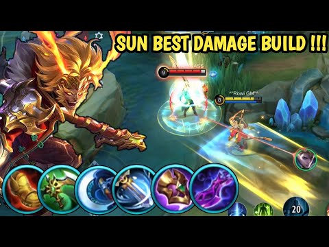SUN BEST DAMAGE BUILD (PLEASE TRY) - Build Top 1 Global Sun ~ MLBB