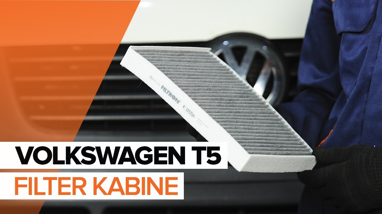 Kako zamenjati avtodel filter notranjega prostora na avtu VW Multivan T5 – vodnik menjave