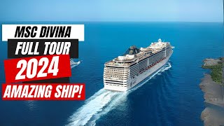 MSC Divina Full Tour 2025 | F1 Simulator, Amazing Buffet, And More!