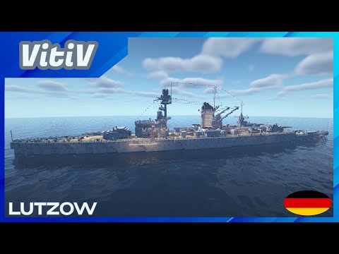 KMS Lützow - Deutschland-class Heavy Cruiser - Minecraft