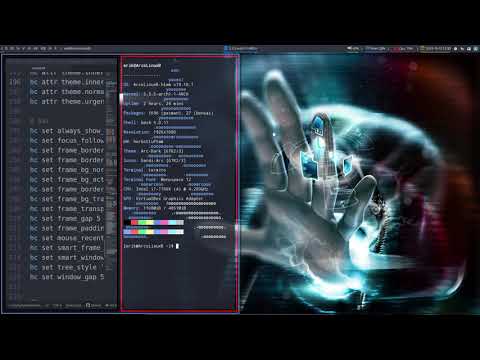 ArcoLinux 1118 : Hlwm config : changing your theme