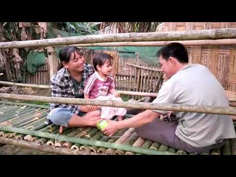 The bridge leading to Thu's bathroom was broken. Hoi helped her fix it.