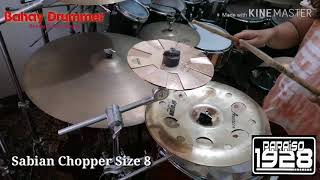 Video thumbnail for Sabian Chopper size 8 (stacks) by Randy Reyes Bahay Drummer