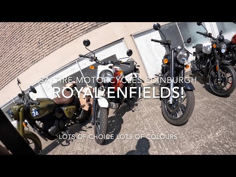 Royal Enfields at Saltire Motorcycles Edinburgh
