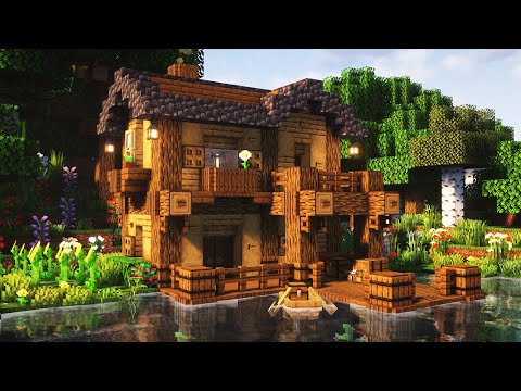 Fishing house Minecraft (tutorial)