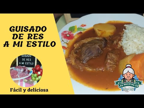 👉 ¿Cómo hacer GUISADO DE CARNE DE RES GUATEMALTECO a mi estilo? | Guisado de Res fácil y rápido 📢📢📢