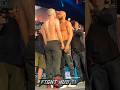 Liam Smith STEPS TO Chris Eubank Jr at INTENSE face off at weigh in!