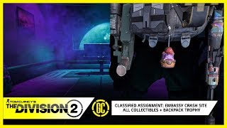The Division 2 Classified Assignment: Embassy Crash Site - All Collectibles and Backpack Trophy
