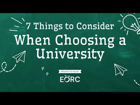 7 Things to Consider When Choosing a University