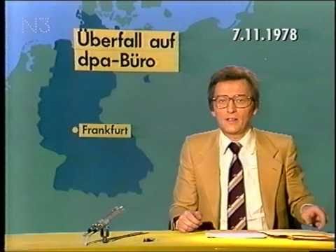 Tagesschau 07.11.1978 - Überfall auf das DPA Büro in Frankfurt
