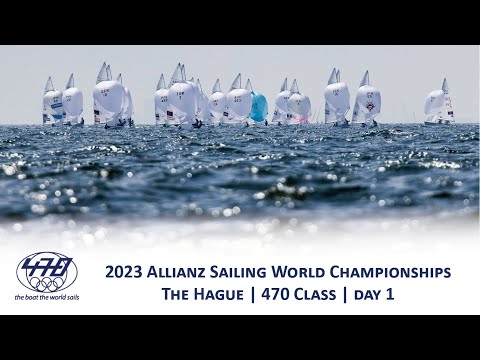 Highlights from 470 Class on Day 1 of the Allianz Sailing World Championships at The Hague