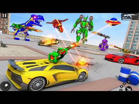 Dino Robot Car Transform | Multiple Robot Game| Android gameplay. Umair gameplay.