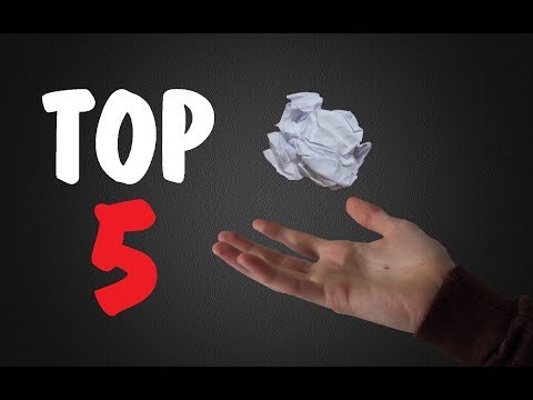 5 TOURS DE MAGIE AVEC DU PAPIER A FAIRE N'IMPORTE OU ! (Expliqués) - A Faire à l'école !