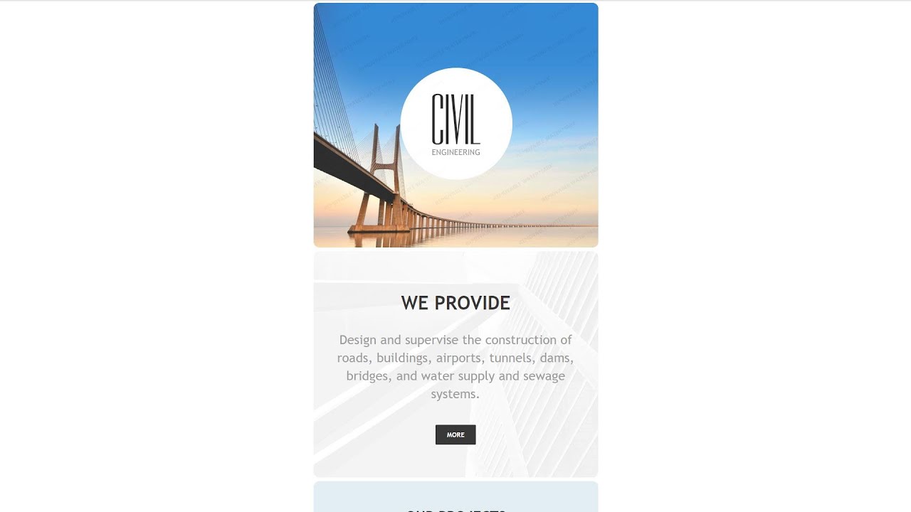 Civil Engineering Responsive Newsletter Template by WT - 54951