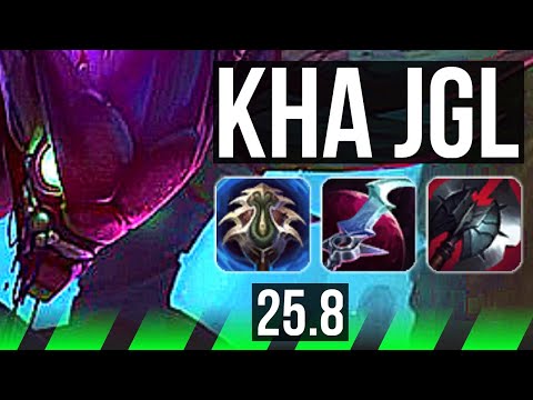KHA'ZIX vs VOLIBEAR (JGL) | 10/1/6, Dominating | EUW Challenger | 25.8