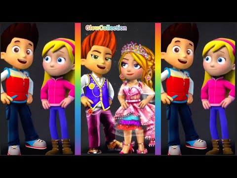 PAW PATROL_ Ryder, Katie Glow Up Prince, Princesses - Paw Patrol Rescue Transformation