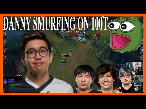 Sneaky, Doublelift, and Meteos watch EG Danny SMURF on 100T