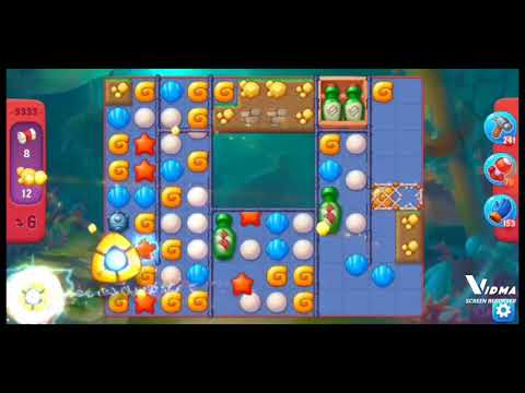 Fishdom. 9333 hard level no boosters and diamonds. 18 moves