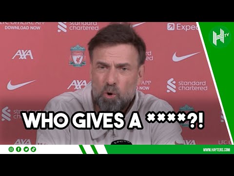 WHO GIVES A ****?! Klopp after arriving LATE for press conference