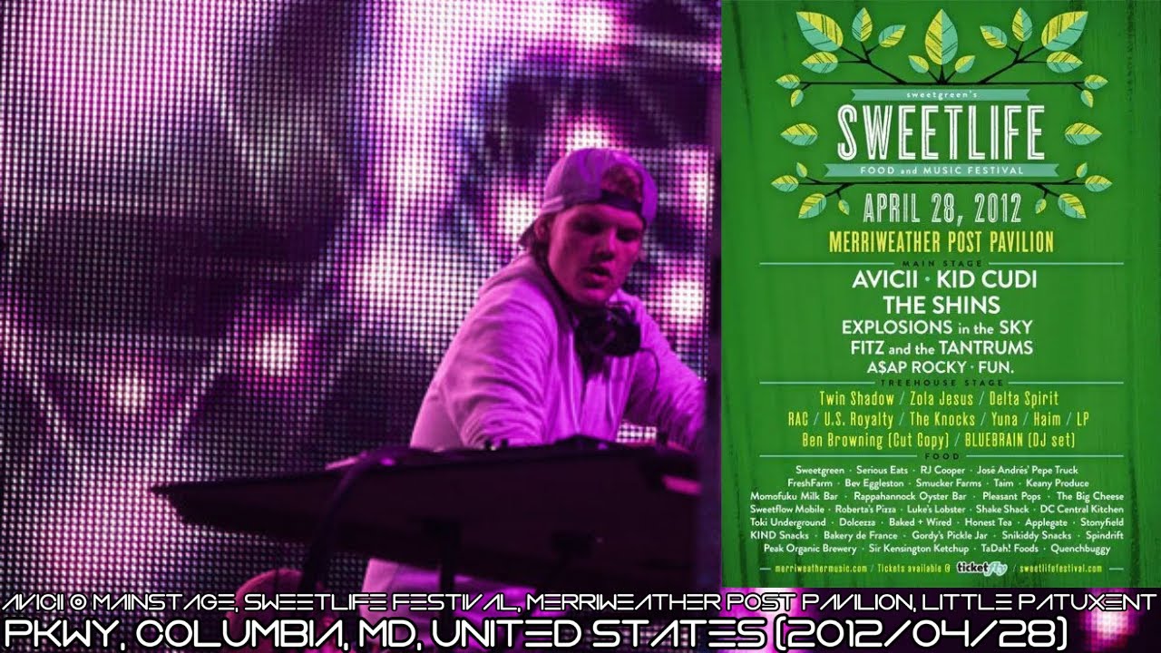 Avicii @ Mainstage, Sweetlife Festival, Merriweather Post Pavilion, MD, United States (2012/04/28)