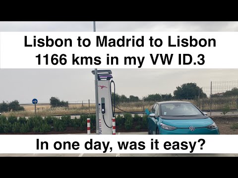 Lisbon to Madrid to Lisbon in a VW ID.3