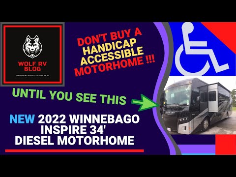 Super Maneuverable 34’ Diesel Handicap Accessible Class A Motorhome