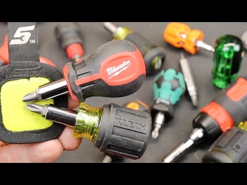 Klein vs Milwaukee: Super Stubby 6-in-1 Bit Drivers. Major subtile differences. Preferences worth $1