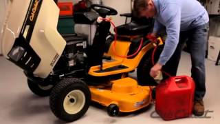 How to Change the Gas on a Cub Cadet Riding Lawn Mower